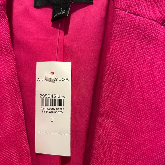 Ann Taylor Vibrant Pink Blazer - Picture 3 of 6
